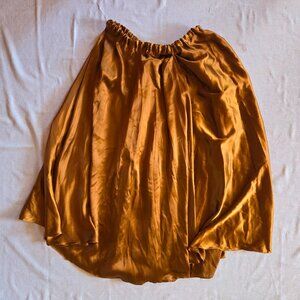Bronze satin finish skirt